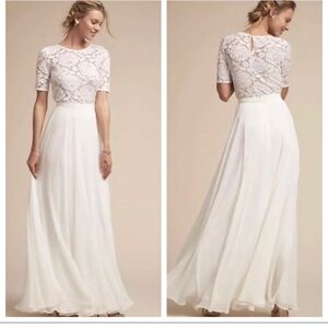 Jenny Bird White A-Line Skirt wedding